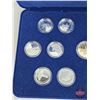 Image 2 : RCM Canada 1992 Confederation 125th 13-Coin Set : Blue Velvet Case