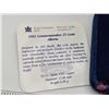 Image 4 : RCM Canada 125 : 1992 Commemorative 25 Cent (Blue Velvet Case)