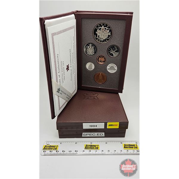 RCM Canada 1994: Special Edition : Double Dollar Proof Set : Dog Team Patrol (COA #25461)