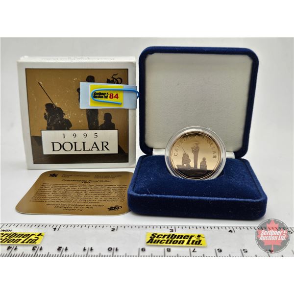 RCM Canada 1995 Peacekeeping Proof Dollar (Blue Velvet Case)