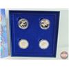 Image 2 : RCM Canada 1998 Ocean Giants : Sterling Silver Fifty Cent Four-Coin Set