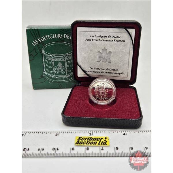 RCM Canada 2000 : Les Voltigeurs de Quebec : First French-Canadian Regiment (COA #09414)