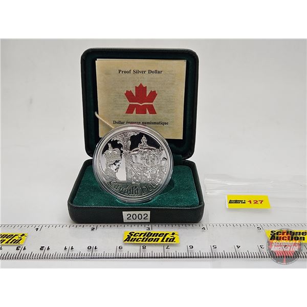 RCM Canada 2002 : Proof Silver Dollar : Golden Jubilee QEII