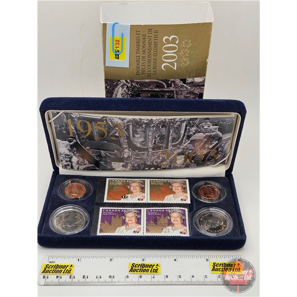 RCM Canada 2003 : Queen Elizabeth II Coronation Stamp & Coin Set