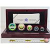 Image 2 : RCM 2003 Silver Maple Leaf Hologram Five-Coin Set : One Ounce ; 1/2 Ounce 1/4 Ounce; 1/10 Ounce & 1/