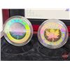 Image 4 : RCM 2003 Silver Maple Leaf Hologram Five-Coin Set : One Ounce ; 1/2 Ounce 1/4 Ounce; 1/10 Ounce & 1/
