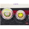 Image 5 : RCM 2003 Silver Maple Leaf Hologram Five-Coin Set : One Ounce ; 1/2 Ounce 1/4 Ounce; 1/10 Ounce & 1/