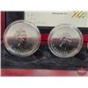 Image 8 : RCM 2003 Silver Maple Leaf Hologram Five-Coin Set : One Ounce ; 1/2 Ounce 1/4 Ounce; 1/10 Ounce & 1/