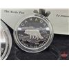 Image 3 : RCM Canada 2004 Fine Silver 4-Coin Set : The Arctic Fox  One Ounce ; 1/2 Ounce 1/4 Ounce; 1/10 Ounce