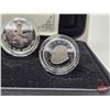 Image 5 : RCM Canada 2004 Fine Silver 4-Coin Set : The Arctic Fox  One Ounce ; 1/2 Ounce 1/4 Ounce; 1/10 Ounce