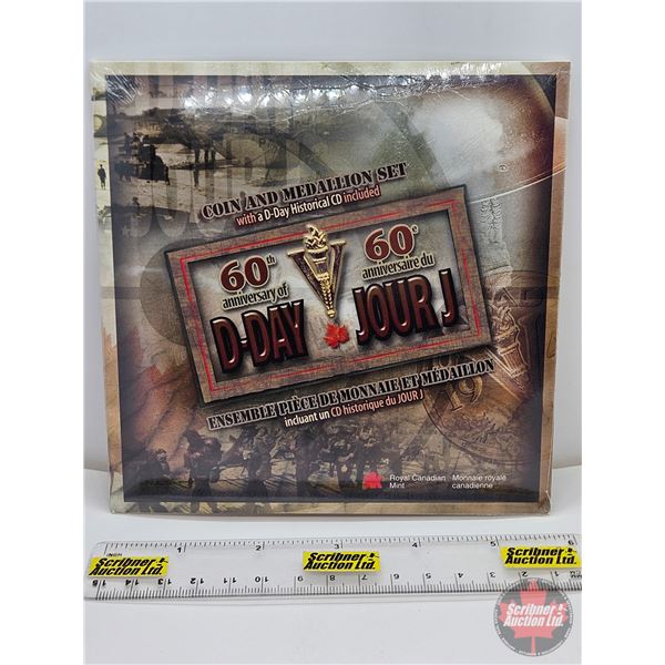 RCM Canada 2004 Coin & Medallion Set with D-Day Historical CD included (#00969) (Unopened)