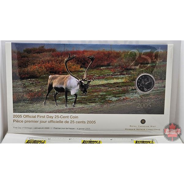 RCM Canada 2005 Official First Day 25-Cent Coin (Unopened)