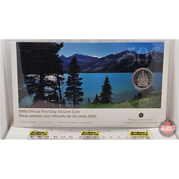 RCM Canada 2005 Official First Day 50-Cent Coin (Unopened)