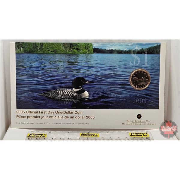 RCM Canada 2005 Official First Day One-Dollar Coin