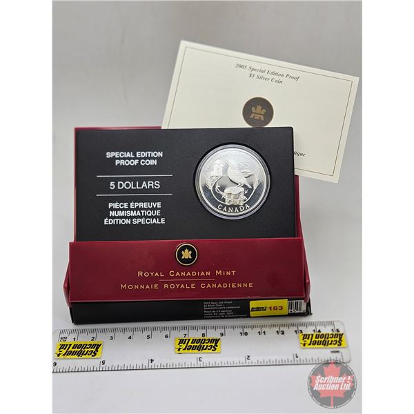 RCM Canada 2005 Special Edition Proof $5 Dollar Coin : Saskatchewan's Centennial (COA #15071) (99.99