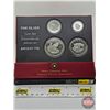 Image 1 : RCM 2005 Fine Silver Four-Coin Set : The Canadian Lynx One Ounce ; 1/2 Ounce 1/4 Ounce & 1/10 Ounce