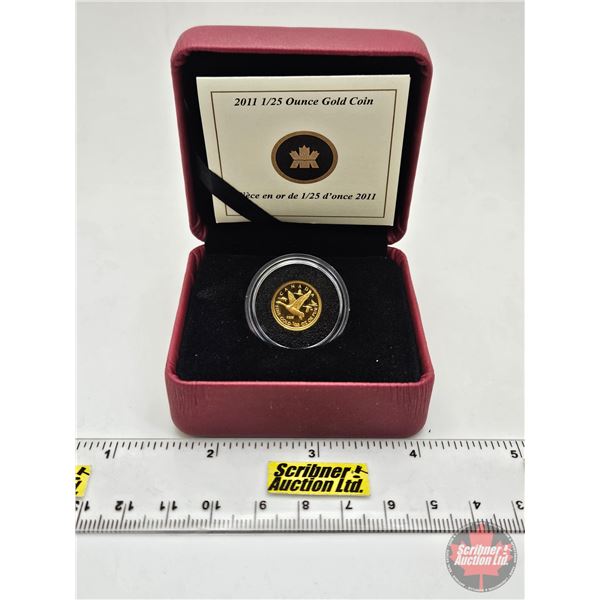 RCM Canada 2011 : 1/25oz Gold Coin : Canada Geese (COA #05524) (99.99%) (GST Exempt)