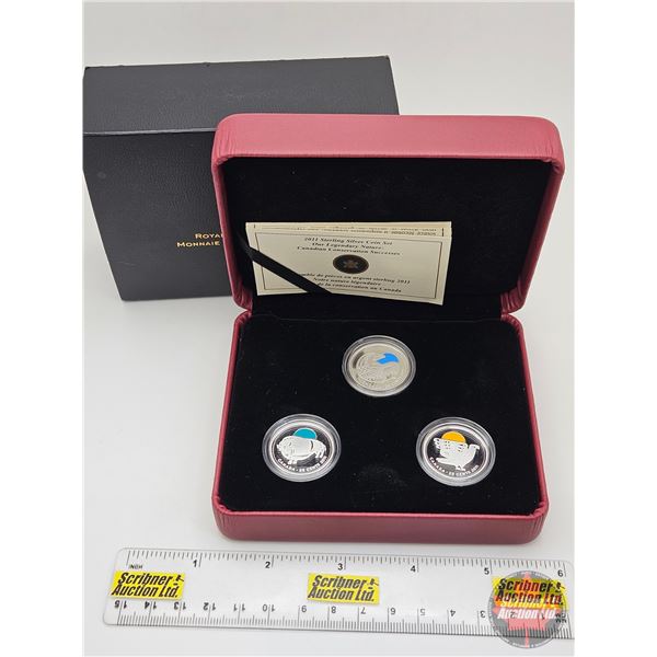 RCM Canada 2011 Sterling Silver Coin Set : Our Legendary Nature : Canadian Conservation Successes (C