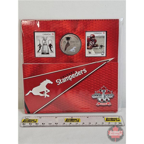 RCM Canada 2012 Calgary Stampede 25-Cent Coin & Stamp Set (Unopened)