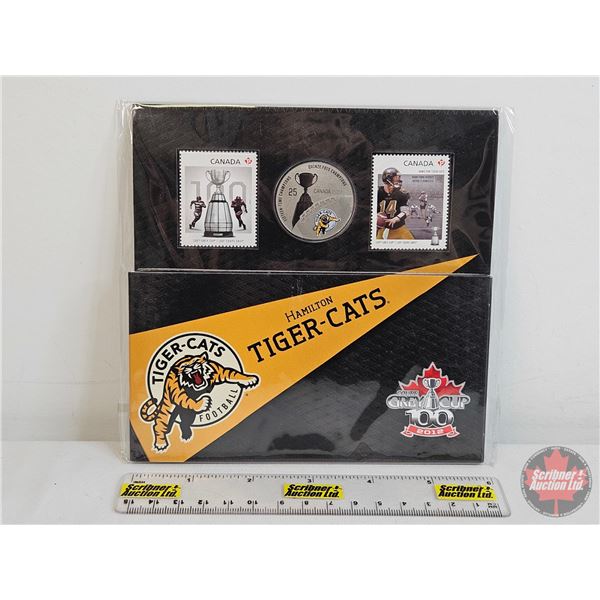 RCM Canada 2012 Hamilton Tiger-Cats 25-Cent Coin & Stamp Set (Unopened)