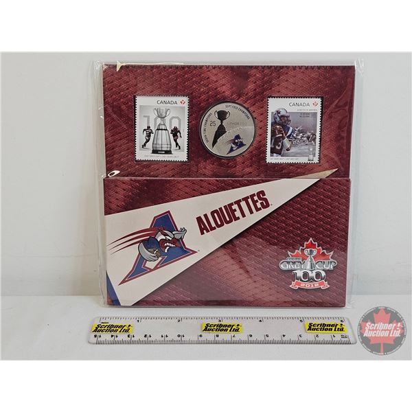 RCM Canada 2012 Alouettes 25-Cent Coin & Stamp Set (Unopened)