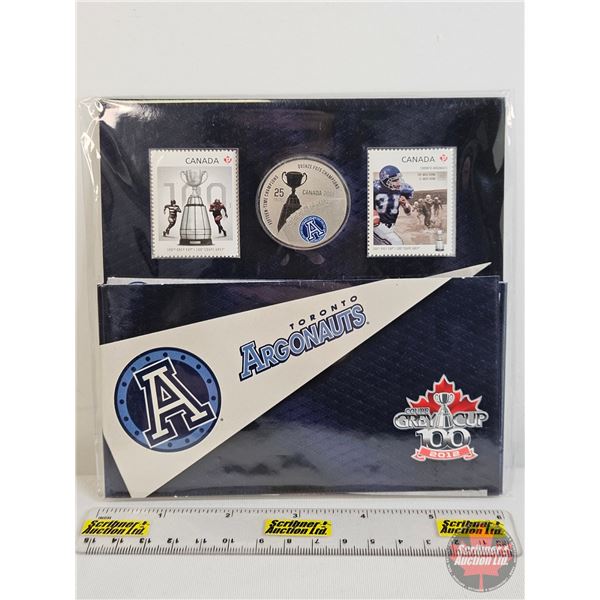 RCM Canada 2012 Toronto Argonauts 25-Cent Coin & Stamp Set (Unopened)