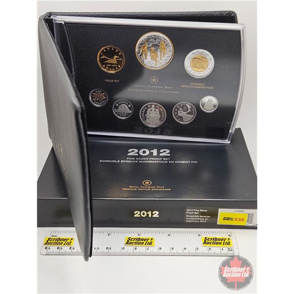 RCM Canada 2012 Fine Silver Proof Set : War of 1812