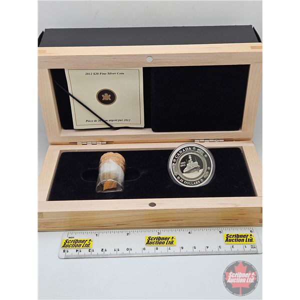 RCM Canada 2012 $20 Fine Silver Coin : 50th Anniversary of Coast Guard Service (COA #2308) (99.99%)