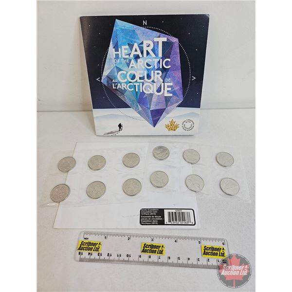 RCM Canada 2013 : Arctic Expedition Circulation Coin 12-Pack + Heart of the Arctic Collector Card