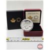 Image 1 : RCM Canada 2014 : $20 Fine Silver Coin : Chickadee and Winter Berries (COA #5420) (Swarovski Element