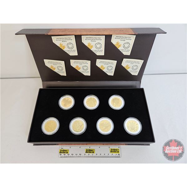RCM Canada 2014 Fine Silver Seven-Coin Set : The Seven Sacred Teachings ~ Wisdom (COA #4544) ~ Hones