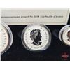 Image 10 : RCM Canada 2014 Fine Silver : Fractional Set : The Maple Leaf (COA #8186) The coins bear a face valu
