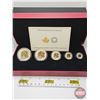 Image 1 : RCM Canada 2014 Fine Silver : Fractional Set : The Maple Leaf (COA #8186) The coins bear a face valu