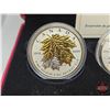 Image 2 : RCM Canada 2014 Fine Silver : Fractional Set : The Maple Leaf (COA #8186) The coins bear a face valu