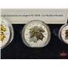 Image 4 : RCM Canada 2014 Fine Silver : Fractional Set : The Maple Leaf (COA #8186) The coins bear a face valu