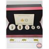 Image 7 : RCM Canada 2014 Fine Silver : Fractional Set : The Maple Leaf (COA #8186) The coins bear a face valu