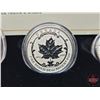 Image 4 : RCM Canada 2015 Fine Silver : Fractional Set : The Maple Leaf (COA #3023) The coins bear a face valu