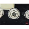 Image 5 : RCM Canada 2015 Fine Silver : Fractional Set : The Maple Leaf (COA #3023) The coins bear a face valu