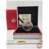 Image 1 : RCM Canada 2015 Lunar Lotus $15 Fine Silver Coin: Year of the Sheep (COA #08509) (99.99%) (GST Exemp