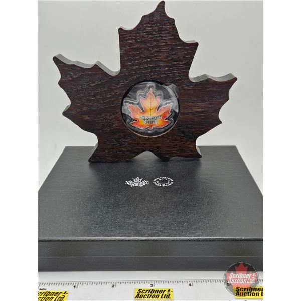 RCM Canada 2016 : $20 Fine Silver Coin : Canada's Colourful Maple Leaf (COA #04456) (99.99%) (GST Ex