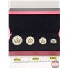 Image 1 : RCM Canada 2017 Fine Silver Fractional 4-Coin Set : Maple Leaf Tribute (COA #1125) The coins bear a