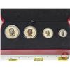 Image 6 : RCM Canada 2017 Fine Silver Fractional 4-Coin Set : Maple Leaf Tribute (COA #1125) The coins bear a
