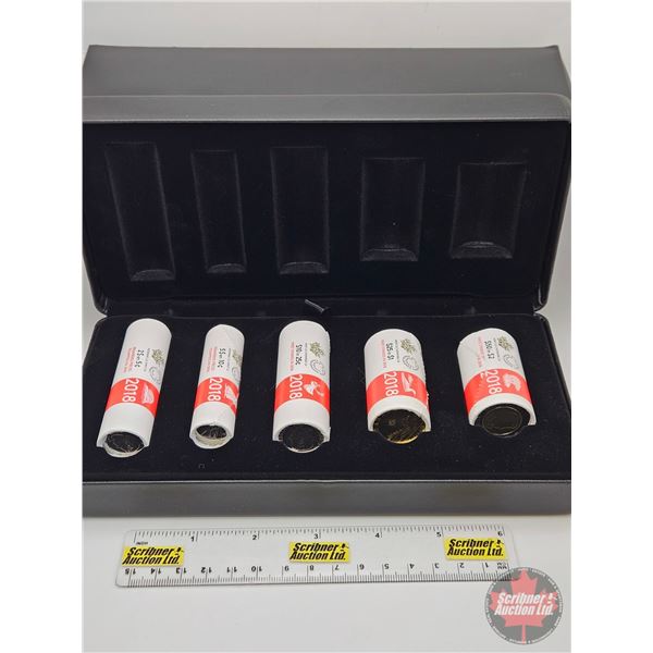 RCM Canada 2018 Special Wrap Roll Collection : First Strikes in 2018 (COA #2086) Five-Roll Set  ~ $2