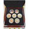 Image 2 : RCM Canada 2018 Fine Silver Coins : BIG COIN SERIES : Seven-Coin Set  ~ 1-Cent Coin (COA #0218) ~ 5-