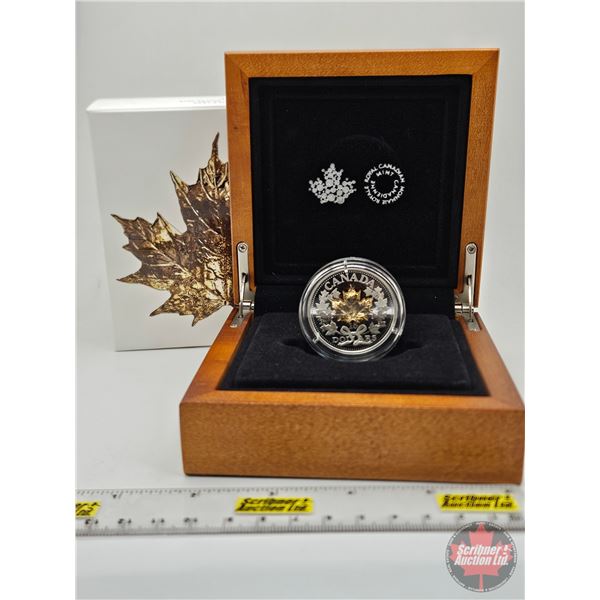 RCM Canada 2019 : $15 Fine Silver Coin : Golden Maple Leaf (COA #2193) (99.99%) (GST Exempt)