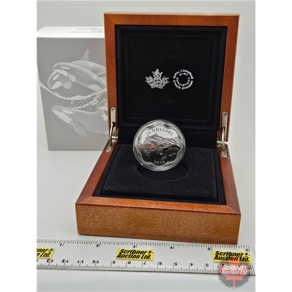 RCM Canada 2016 : $20 Fine Silver Coin : Master of the Sea : The Orca (COA #3560) (99.99%) (GST EXEM