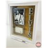 Image 5 : Framed Display of Elvis Picture & Hand Signed Postcard :1970 Hilton Hotel (No COA) (Frame Measures :