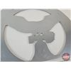 Image 9 : American Eagle Wall Plaque (Bell Topper) : Aluminum Cast (Measures : 19 -1/2"H x 24"W)