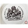 Image 6 : Hand Crafted Pottery Plate : "Edisons Wonder" (Made by Abenakis) (Measures 9-1/4"D)
