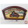 Image 2 : Motorcycle Sign : 1953 "Indian Chief" (3-D) (Wood) (Modern) (16"H x 23-3/4"W x 1-1/2"D)